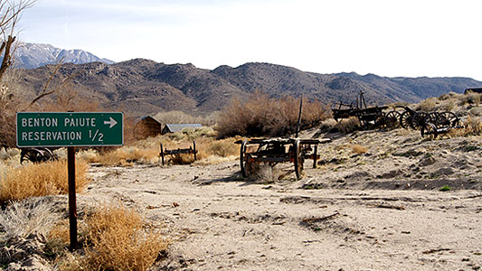 Benton Paiute Sign